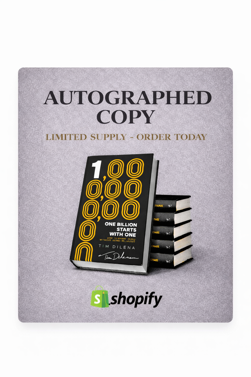 One Billion Starts with One: How to Share Jesus Without Being Religious (Autographed Copy)