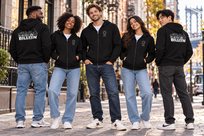 Road To A Billion Full Zip NYC Skyline Hoodie