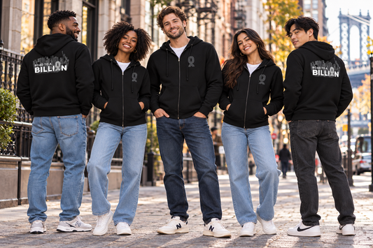 Road To A Billion Full Zip NYC Skyline Hoodie