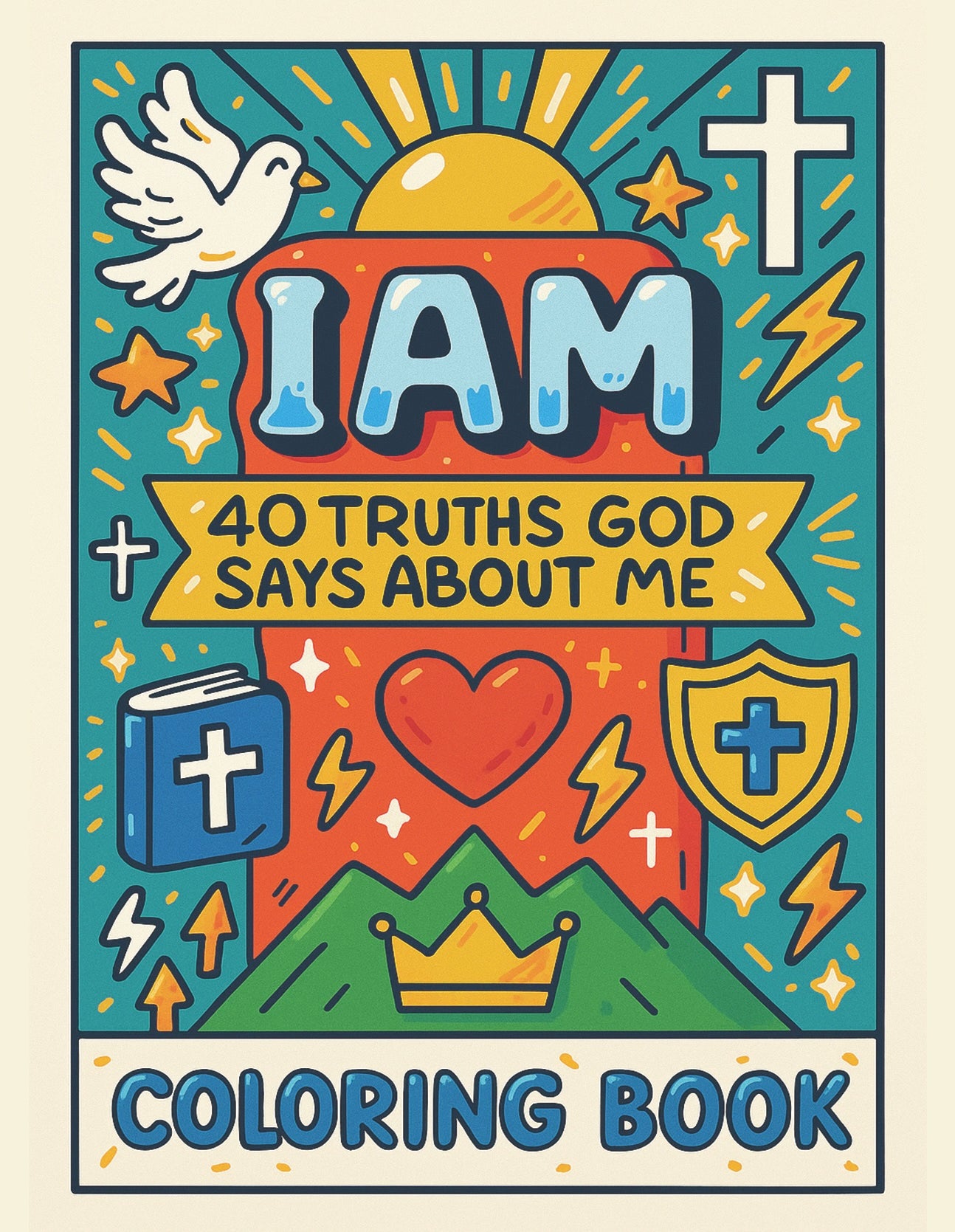 40 Truths  God Says About Me "Coloring Book"